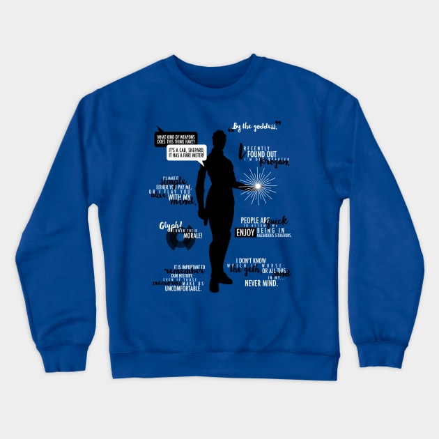 Liara T'Soni Crewneck Sweatshirt by firlachiel